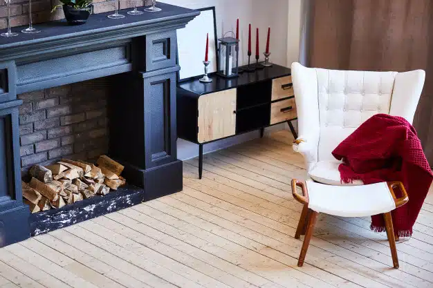 Beautiful living room fireplace