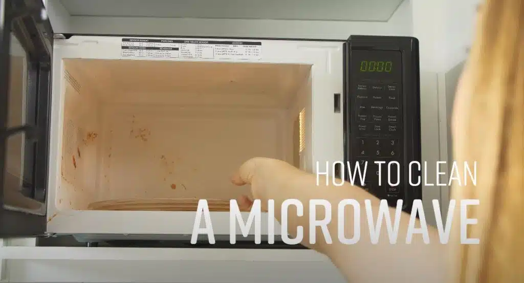 How to clean a microwave illustrative graphic 1