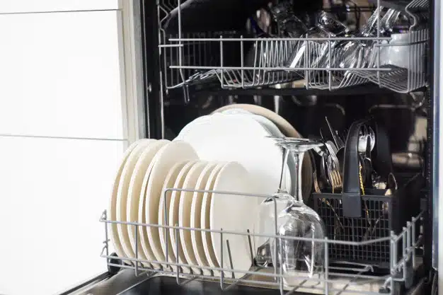 Open dishwasher